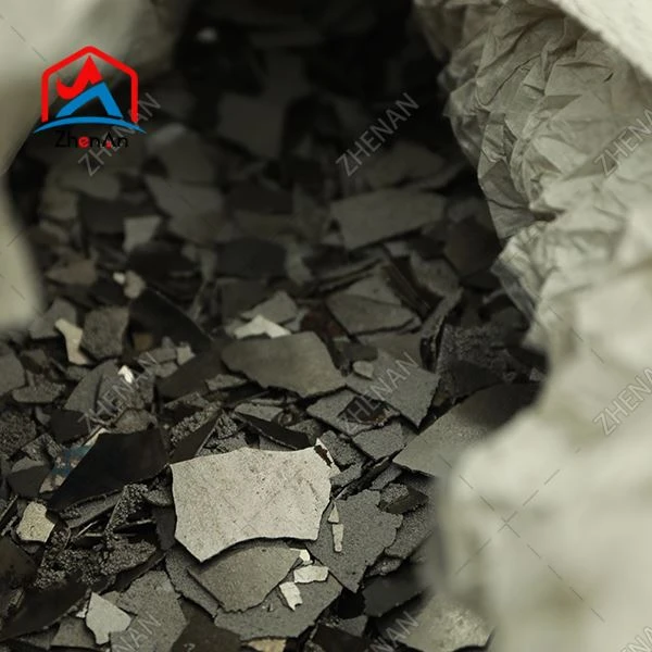 99.80% 1-2mm Elettrolitiku Mn Flake tal-metall